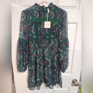 Free Generation Green Floral Dress size Medium